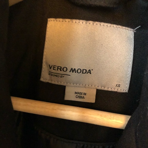 Vero Moda Black Trench Coat, XS - Picture 5 of 5